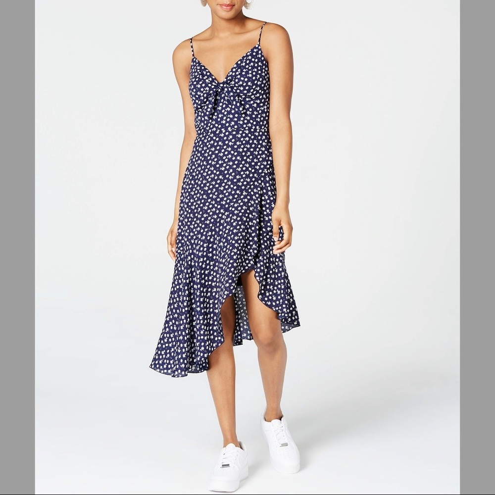 City Studio Navy Floral Print Flutter Sundress 9